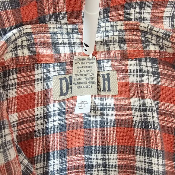 Duluth Trading Shirt Mens Sz Large Hemp Organic Cotton Plaid Button Down Casual - Picture 7 of 7